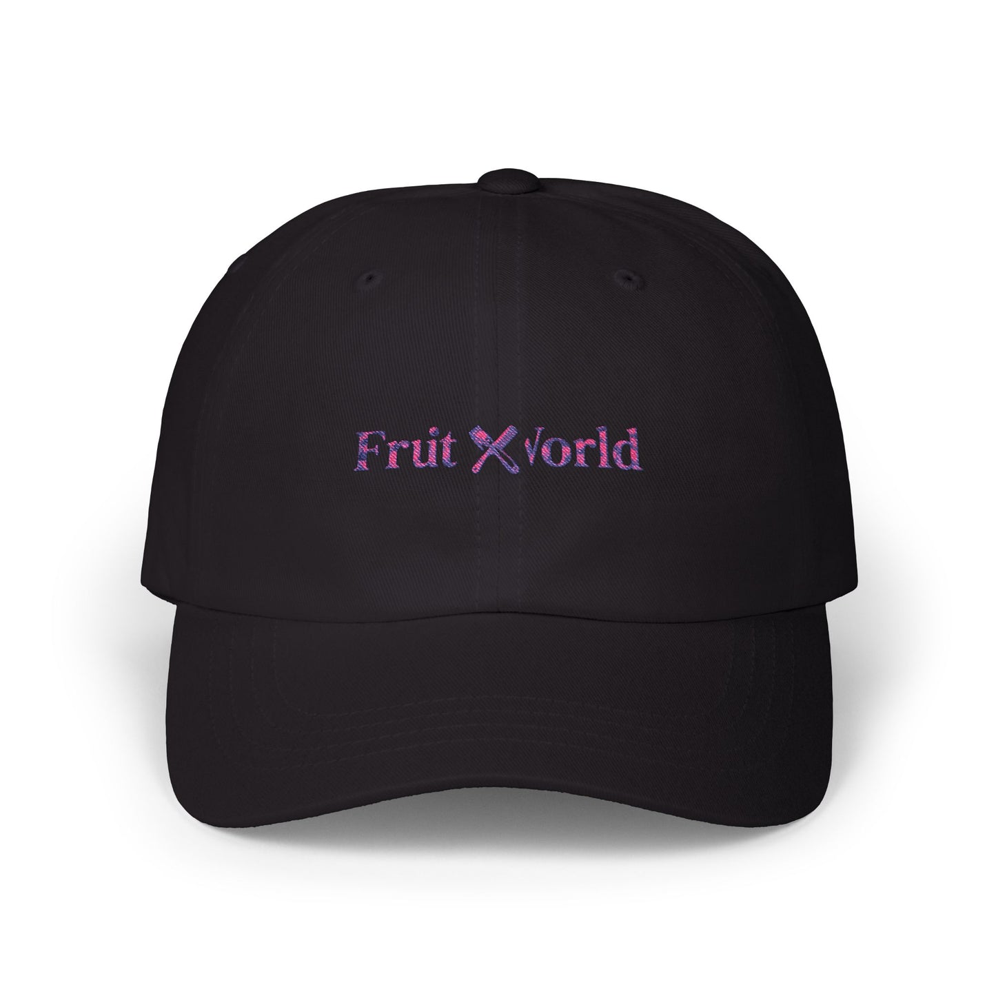 Dad Cap — 'Fruit World' Embroidered Logo Baseball Hat
