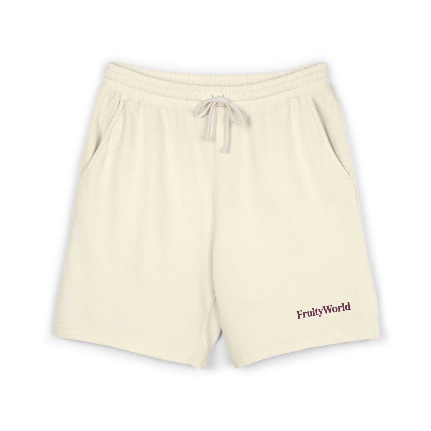 Fleece Sweat Shorts with 'FruityWorld' Logo