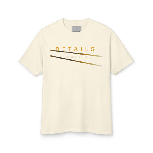 Details Matter Tee — Minimalist Gold Accent Cotton T-Shirt