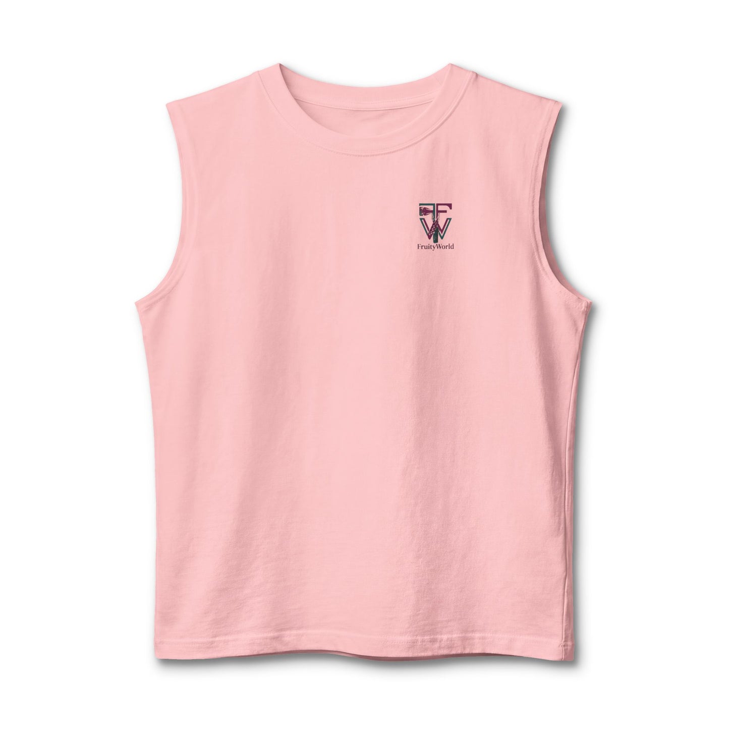 Muscle Tank — Minimal Cross Logo Chest Print