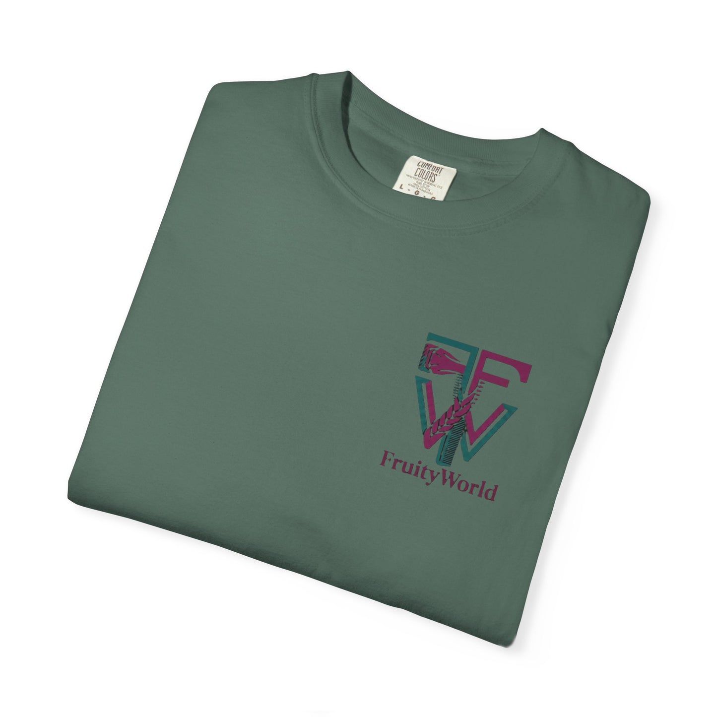 T-Shirt — FruityWorld Retro Logo Chest Print