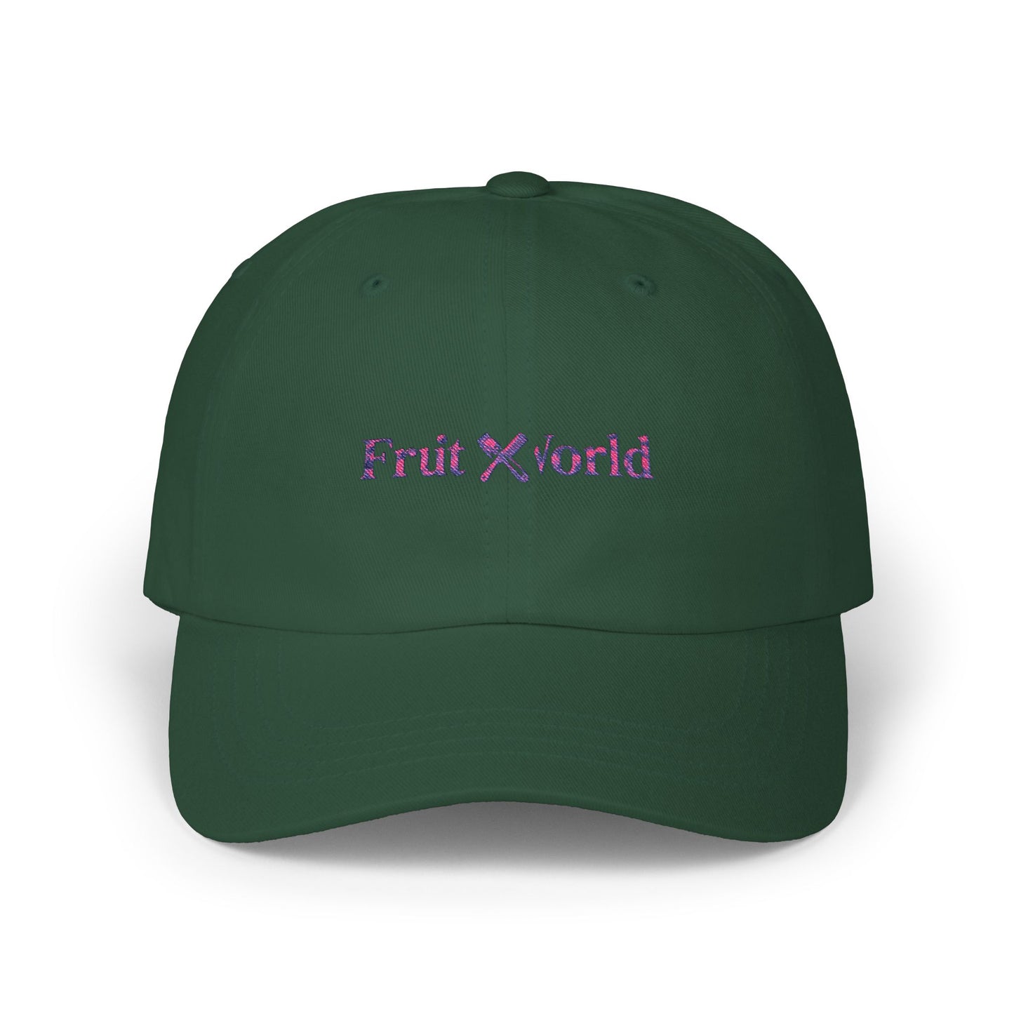 Dad Cap — 'Fruit World' Embroidered Logo Baseball Hat