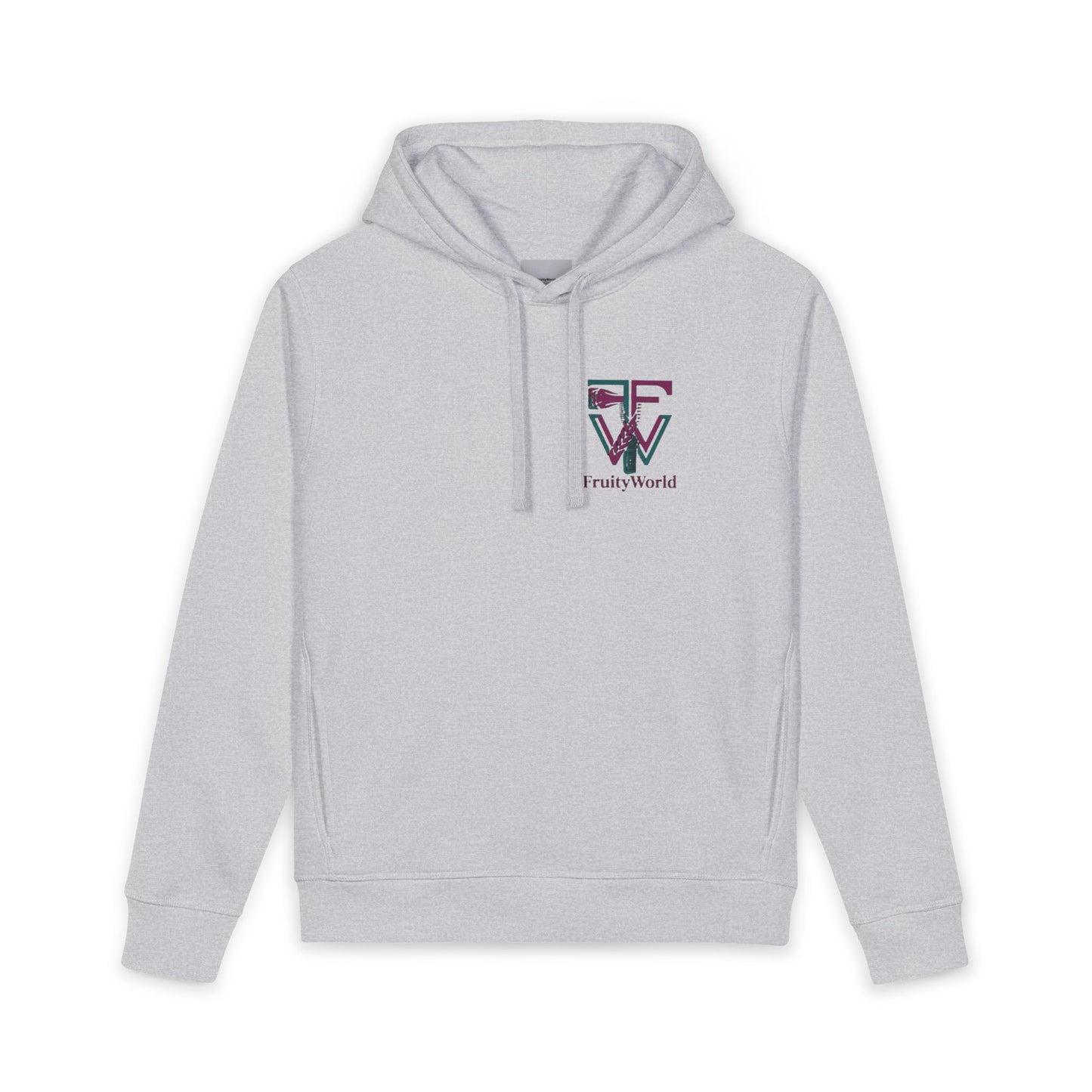 Organic Side Pocket Hoodie with FW FruityWorld Logo