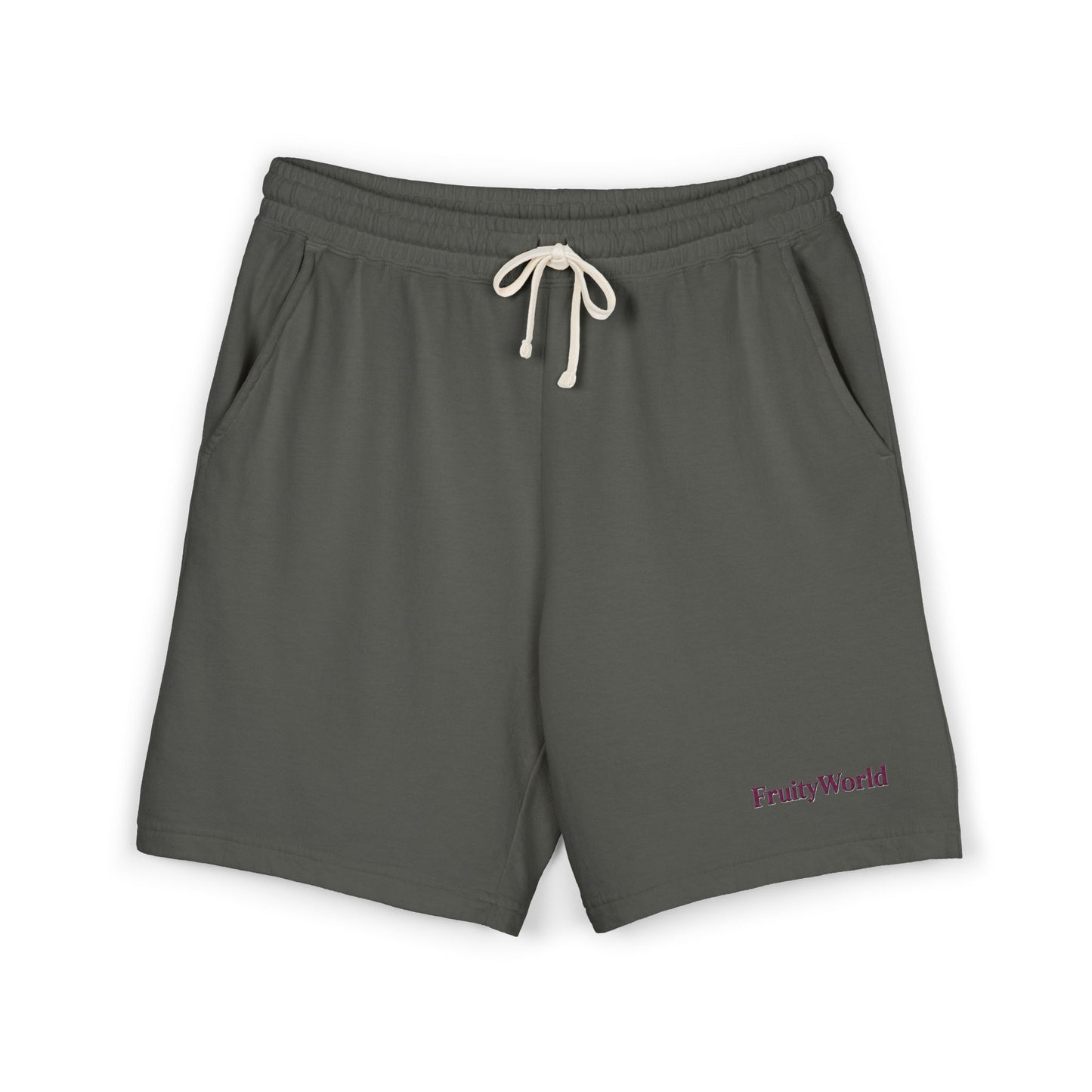 Fleece Sweat Shorts with 'FruityWorld' Logo