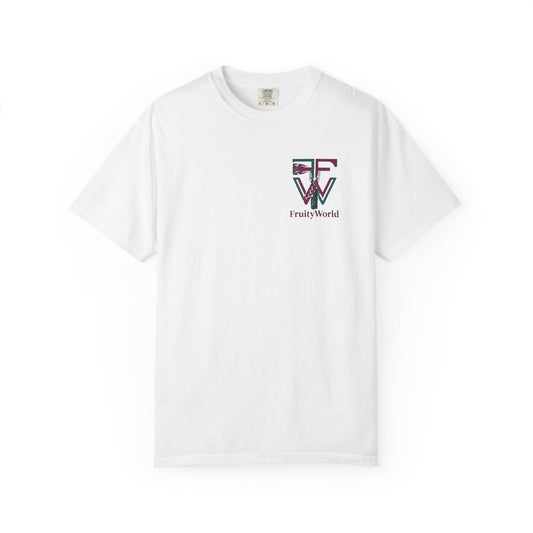 T-Shirt — FruityWorld Retro Logo Chest Print