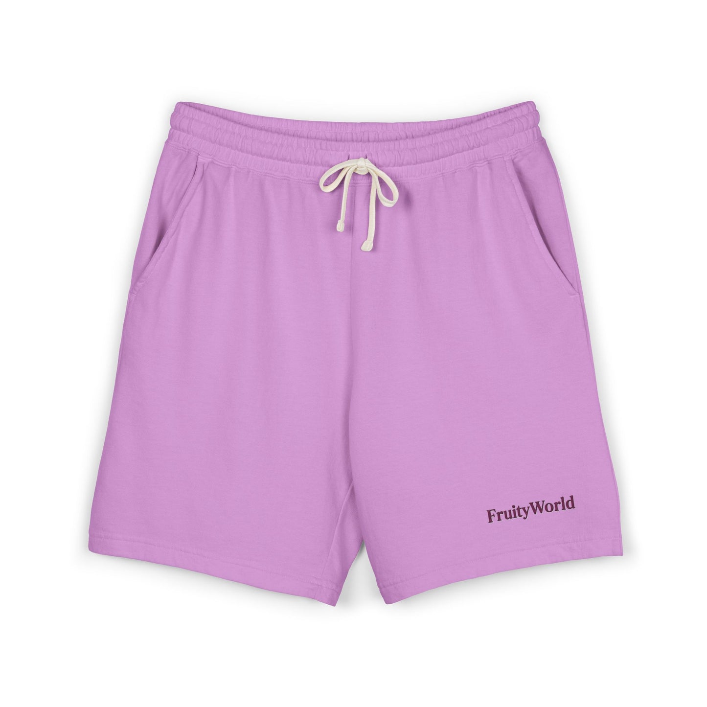 Fleece Sweat Shorts with 'FruityWorld' Logo