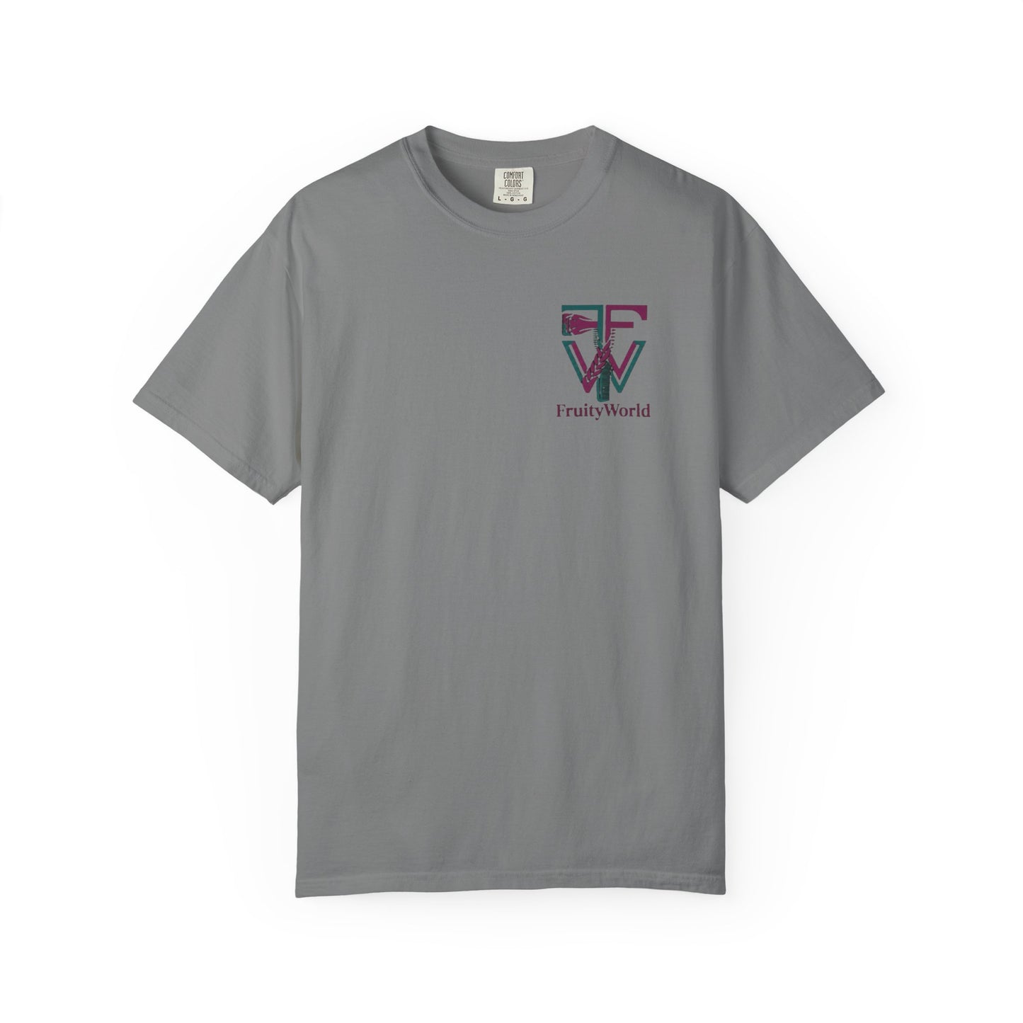 T-Shirt — FruityWorld Retro Logo Chest Print