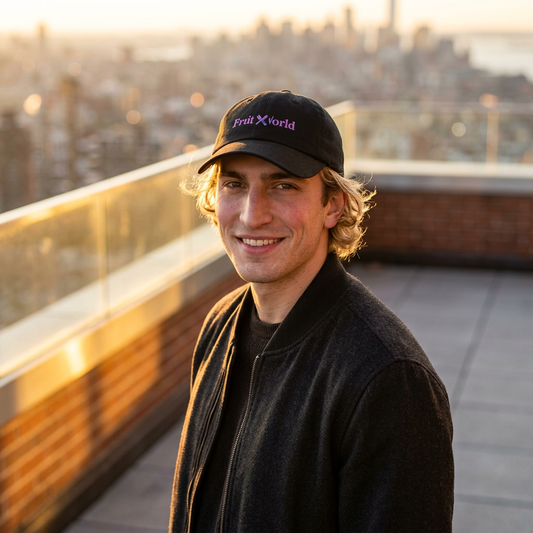 Dad Cap — 'Fruit World' Embroidered Logo Baseball Hat