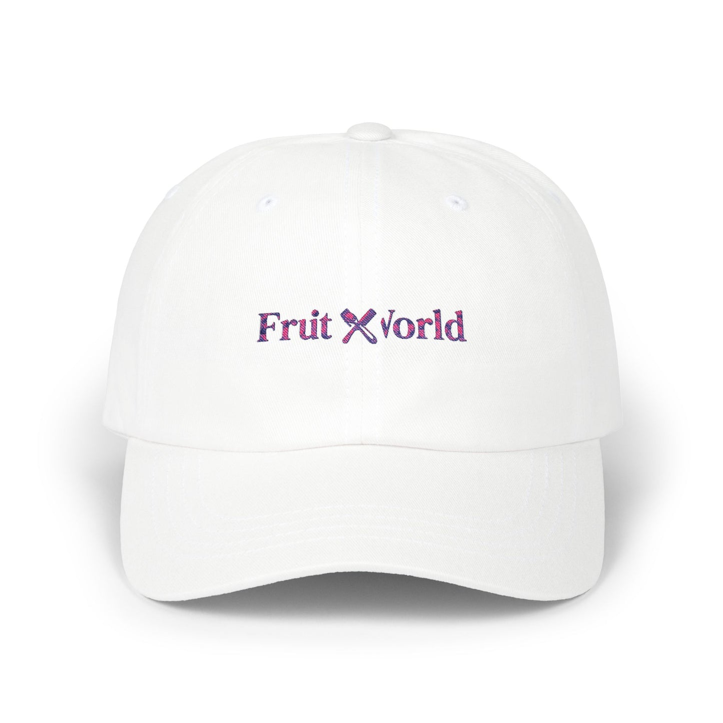 Dad Cap — 'Fruit World' Embroidered Logo Baseball Hat