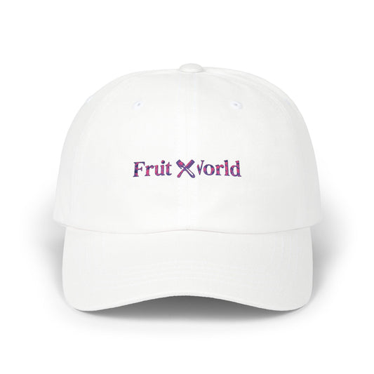 Dad Cap — 'Fruit World' Embroidered Logo Baseball Hat