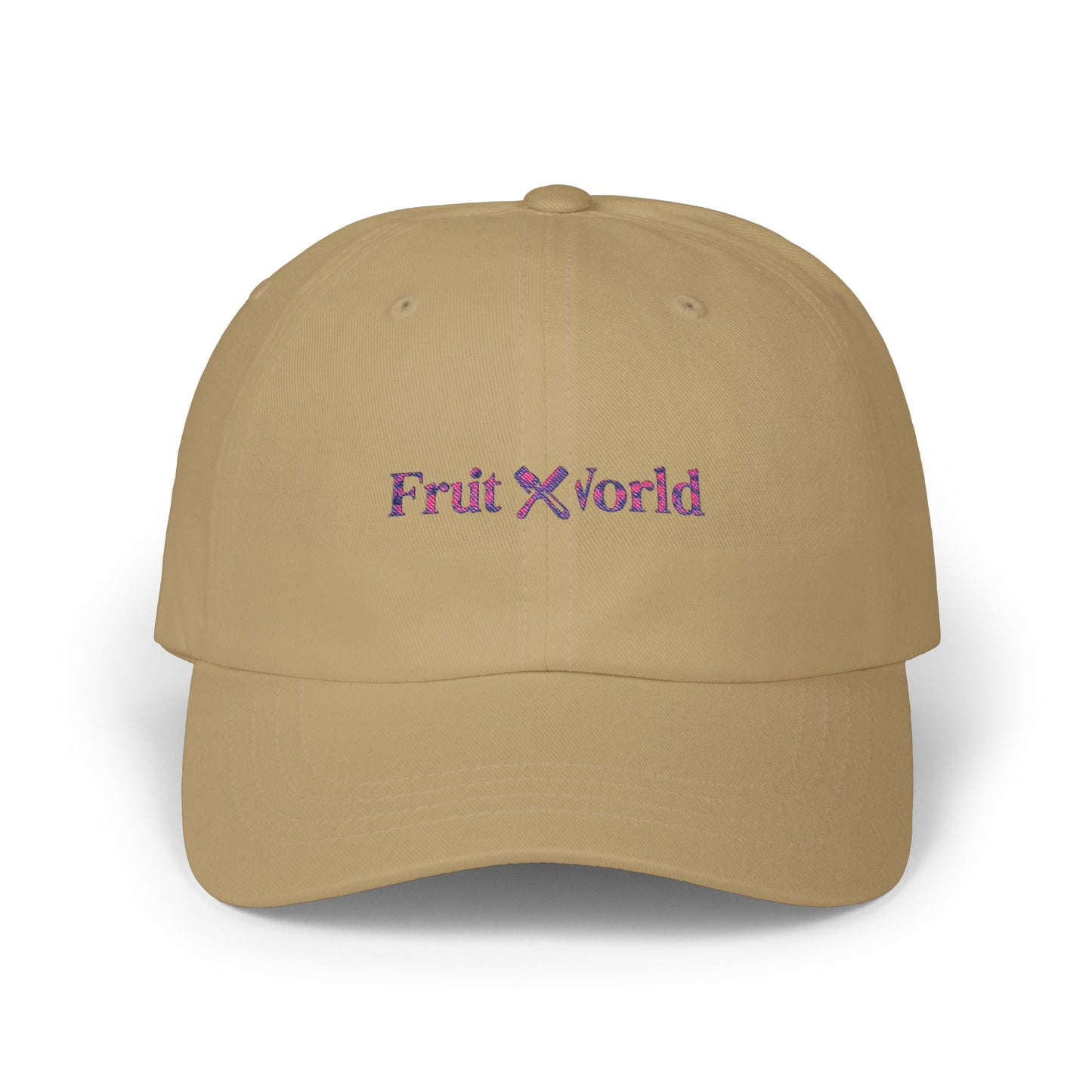 Dad Cap — 'Fruit World' Embroidered Logo Baseball Hat