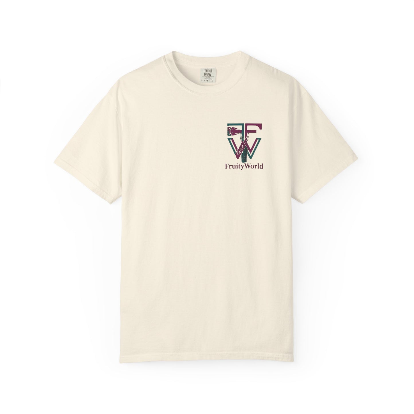 T-Shirt — FruityWorld Retro Logo Chest Print
