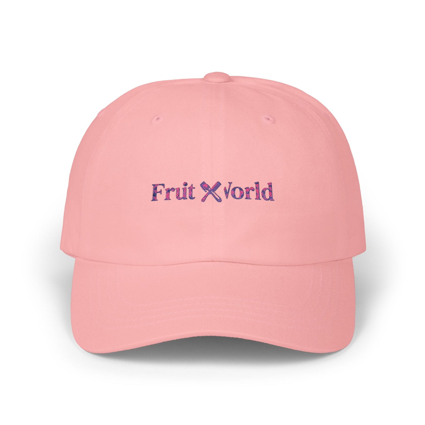 Dad Cap — 'Fruit World' Embroidered Logo Baseball Hat