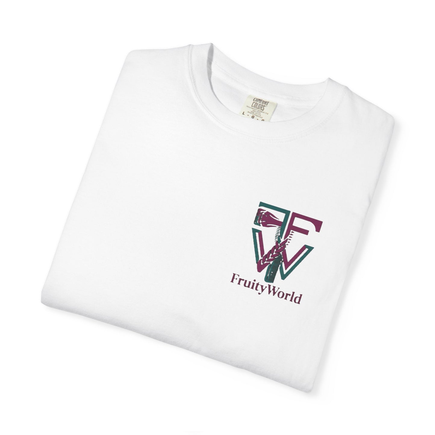 T-Shirt — FruityWorld Retro Logo Chest Print