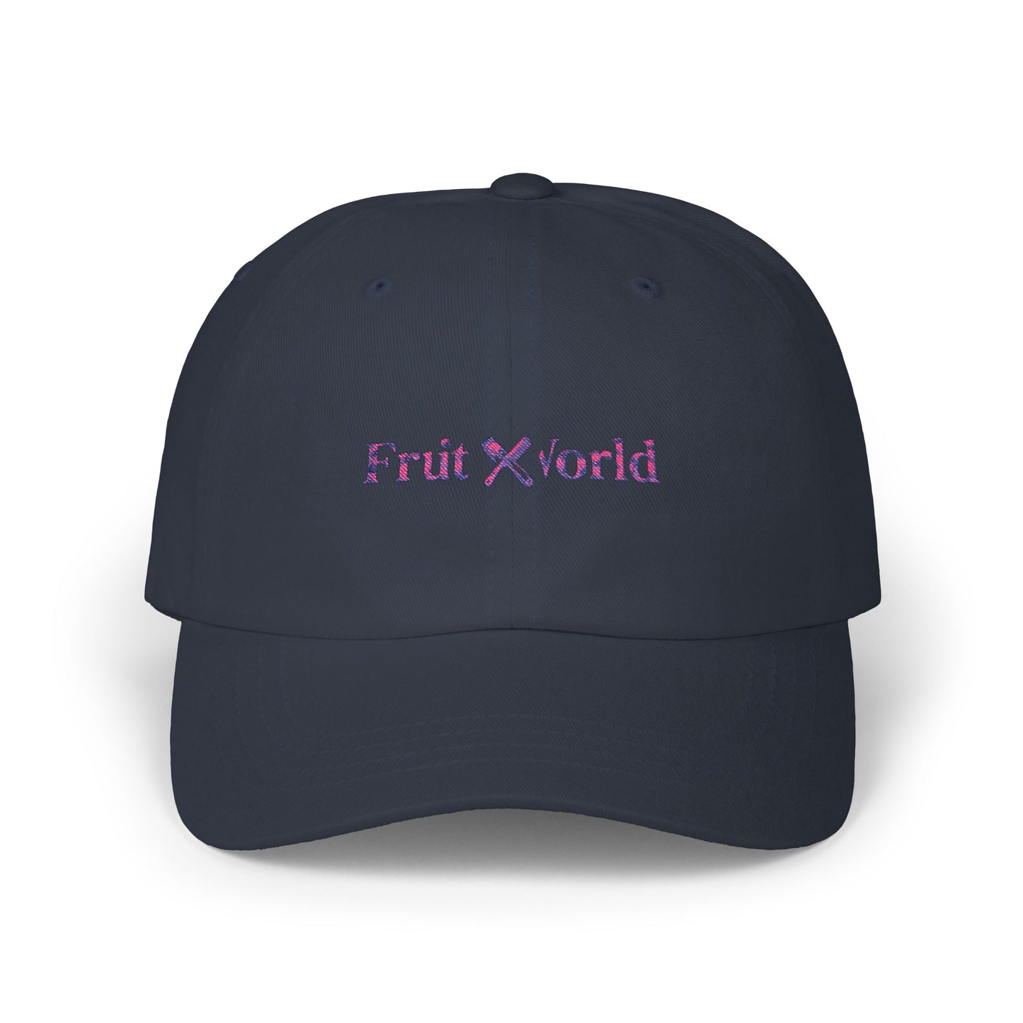 Dad Cap — 'Fruit World' Embroidered Logo Baseball Hat