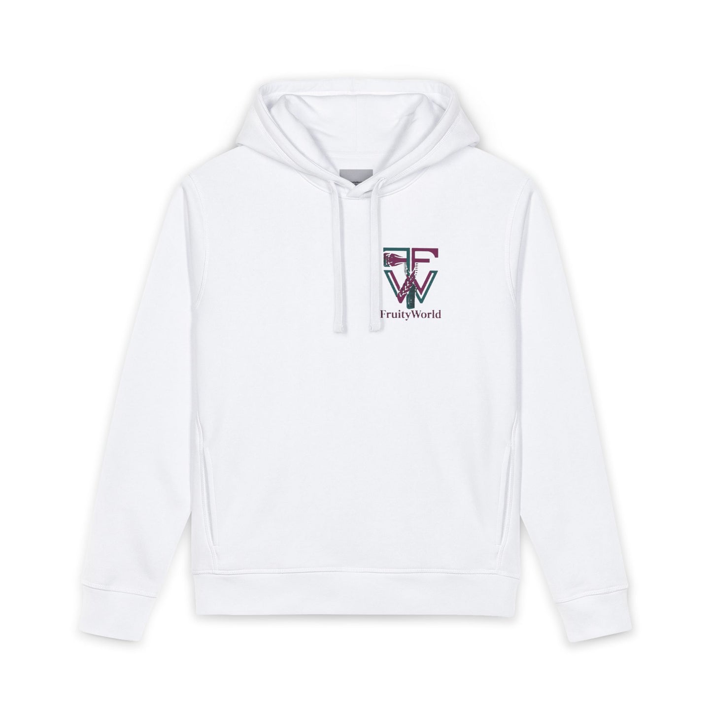 Organic Side Pocket Hoodie with FW FruityWorld Logo