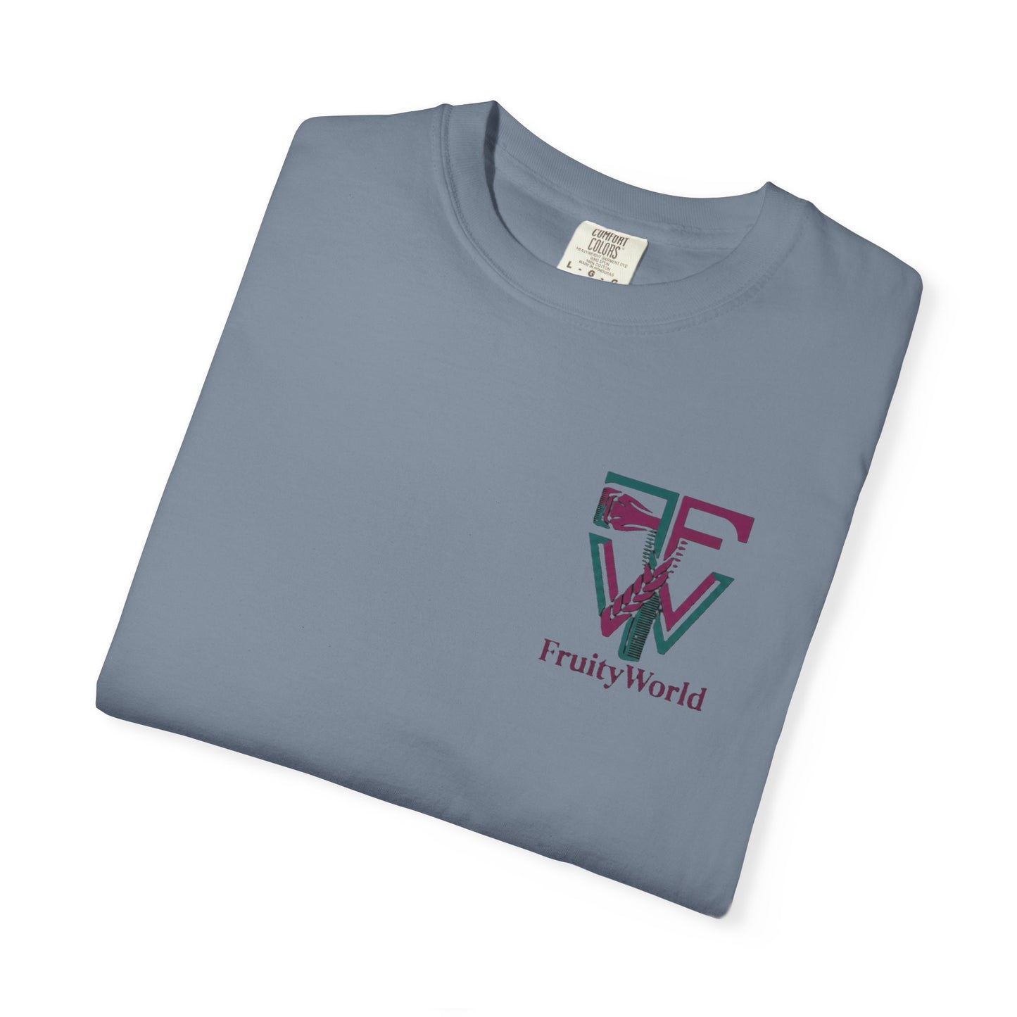 T-Shirt — FruityWorld Retro Logo Chest Print